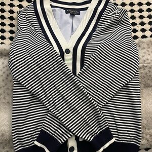 Brooks Brothers Men’s Striped Cardigan – Supima Cotton – Size S